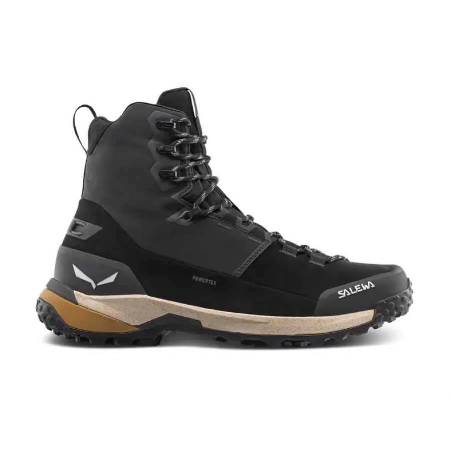 POHODNI ČEVLJI SALEWA PUEZ WINTER MID PTX black/black