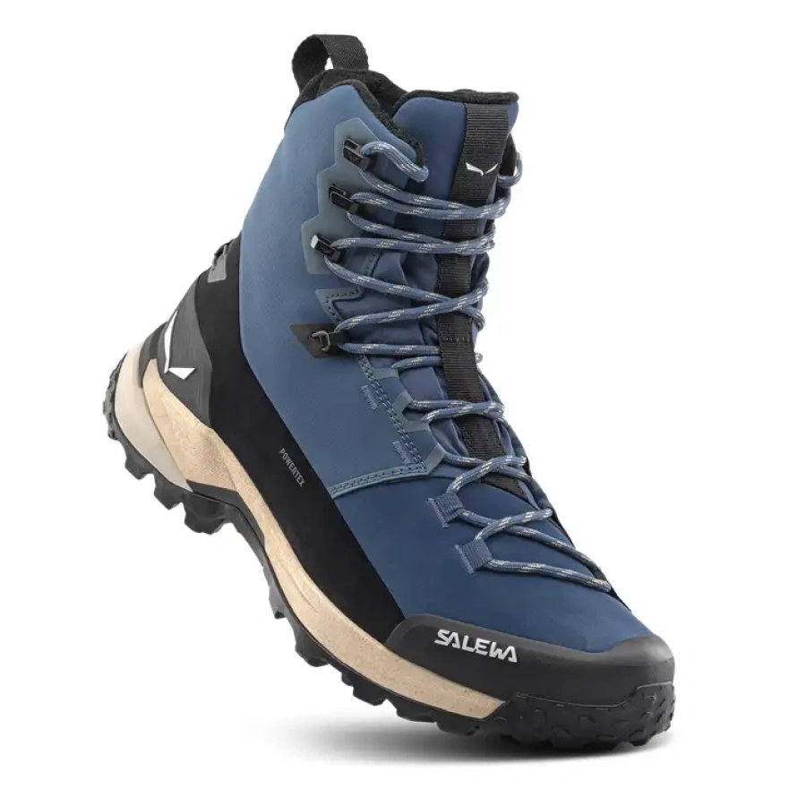 ŽENSKI POHODNI ČEVLJI SALEWA PUEZ WINTER MID PTX dark denim/black