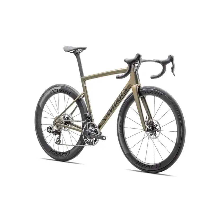 CESTNO KOLO SPECIALIZED TARMAC SL8 S-WORKS SRAM RED AXS 2025 gloss cypress metallic/magenta to gold pearl