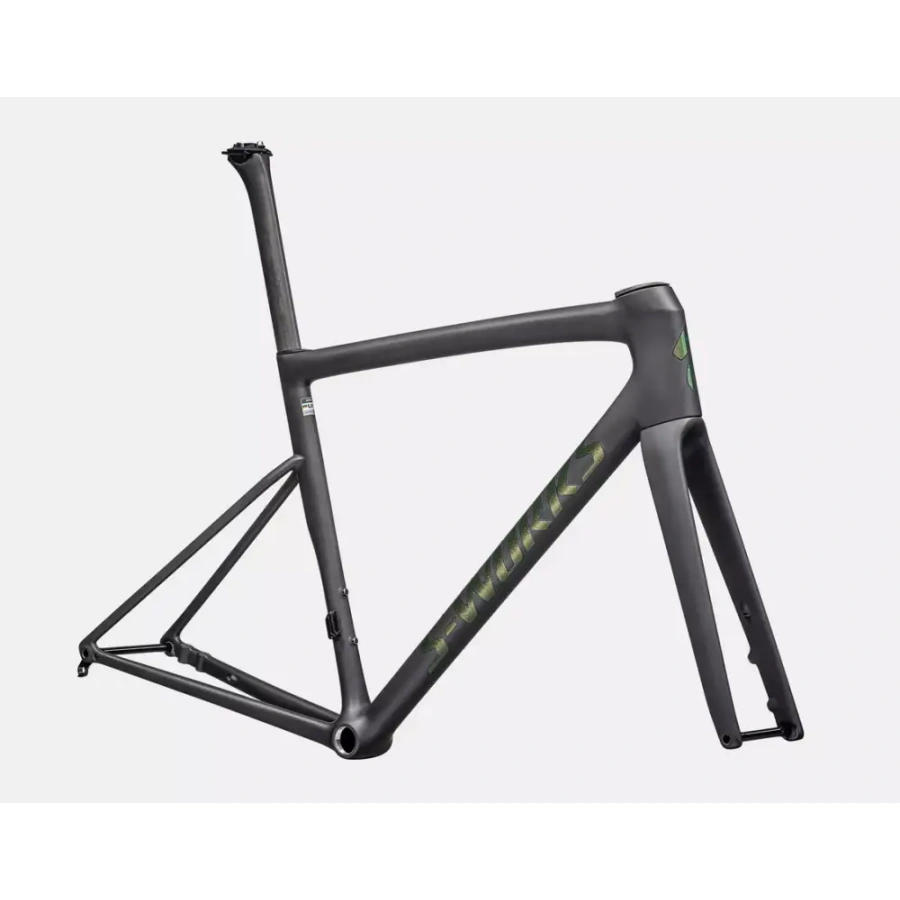OKVIR SPECIALIZED TARMAC SL8 S-WORKS 2025 satin carbon RTP/silver to green pearl