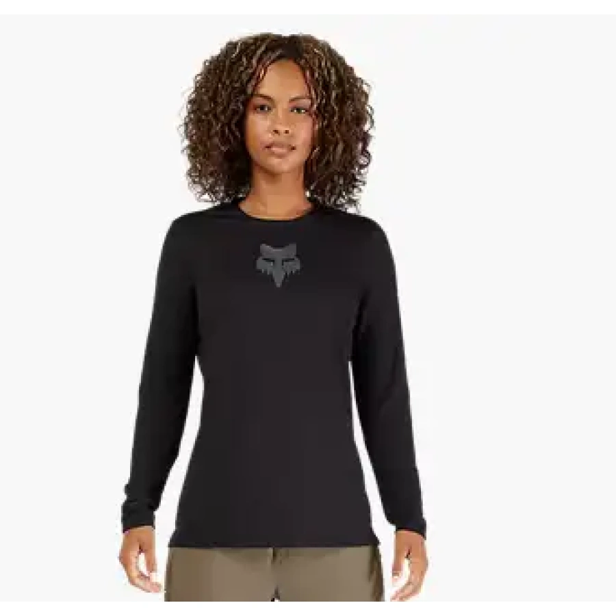 ŽENSKA MAJICA FOX RANGER LS FOX HEAD [BLK]