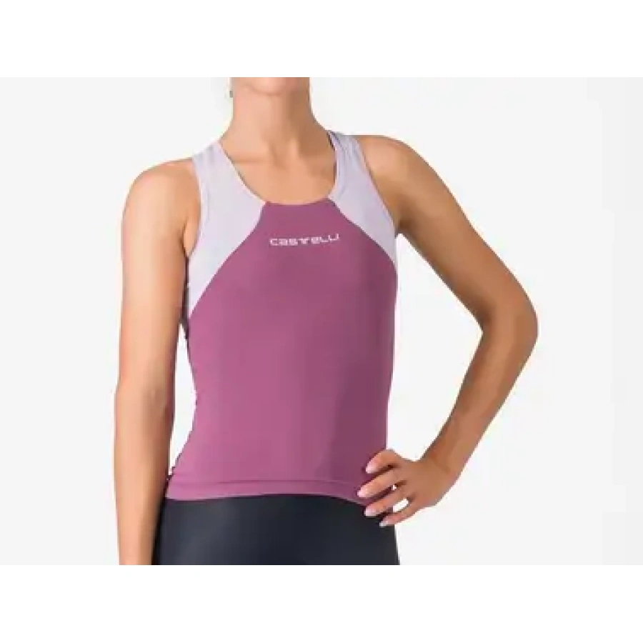 ŽENSKA MAJICA CASTELLI SOLE TOP deep purple/mist