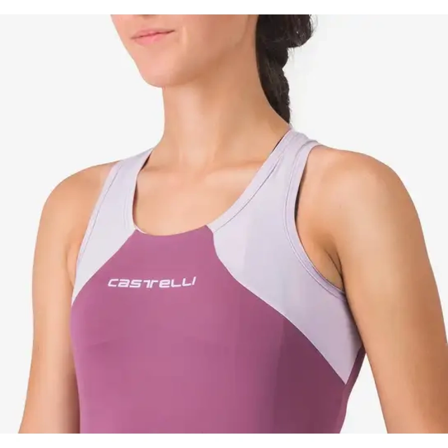 ŽENSKA MAJICA CASTELLI SOLE TOP deep purple/mist