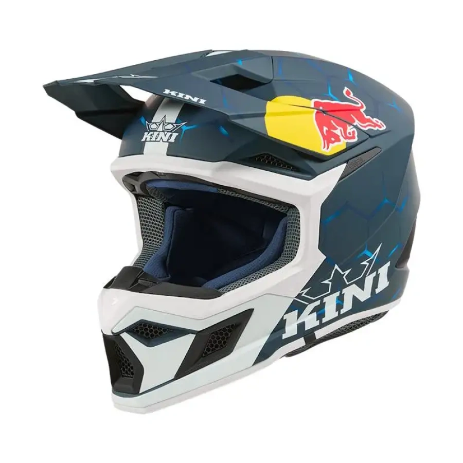 OTROŠKA ČELADA KINI RED BULL 1.0 MX3 blue/white