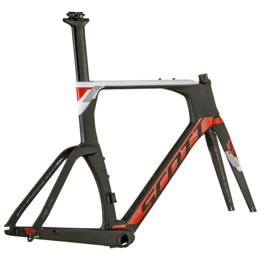 OKVIR SCOTT PLASMA 10 HMF Me/Di2 2018 Črna/bela/oranžna