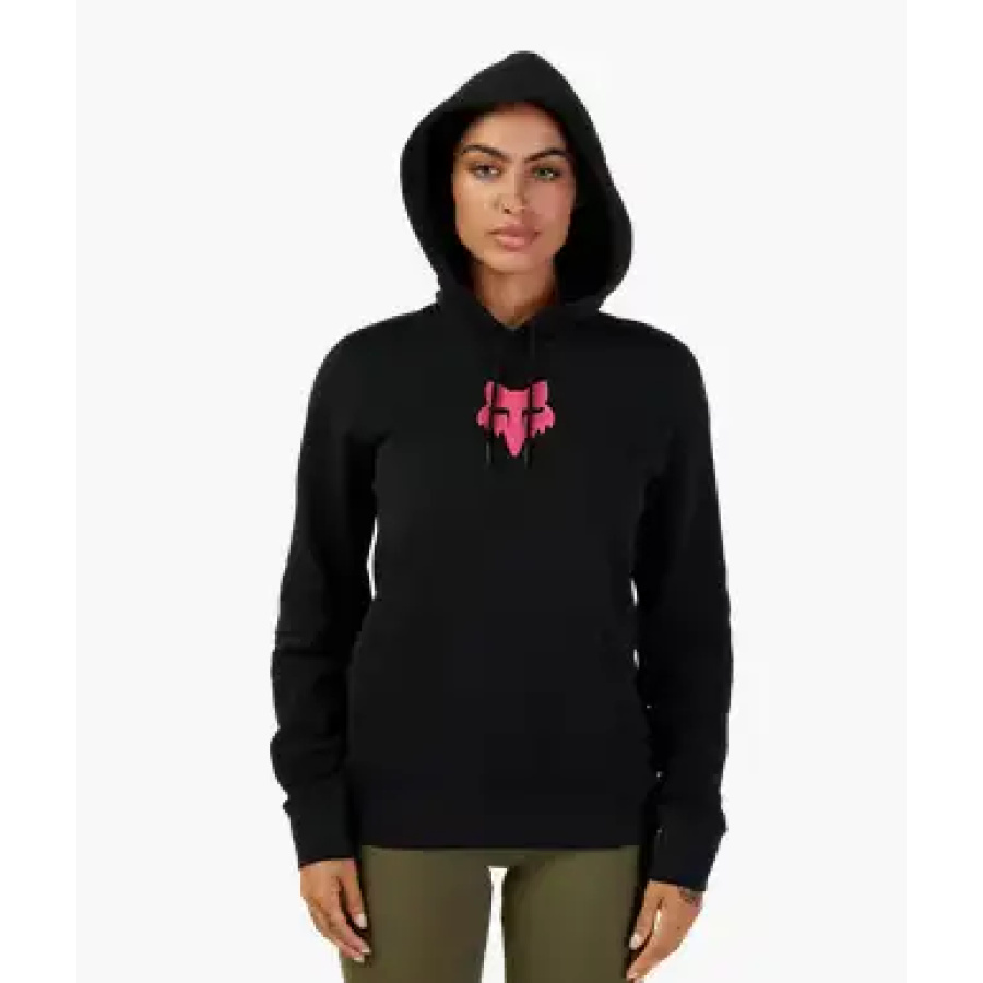 ŽENSKI PULOVER FOX FOX HEAD [BLK/PNK]