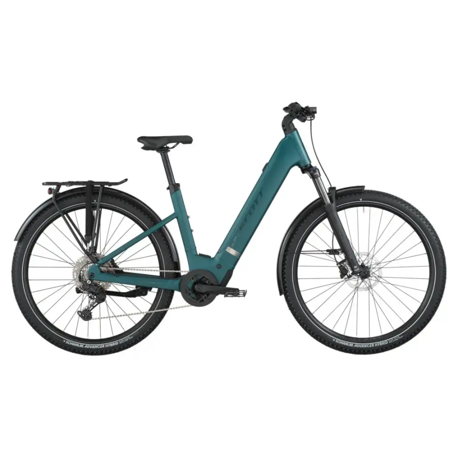 ELEKTRIČNO TREKING KOLO SCOTT AXIS 30 WAVE 2026  cypress green