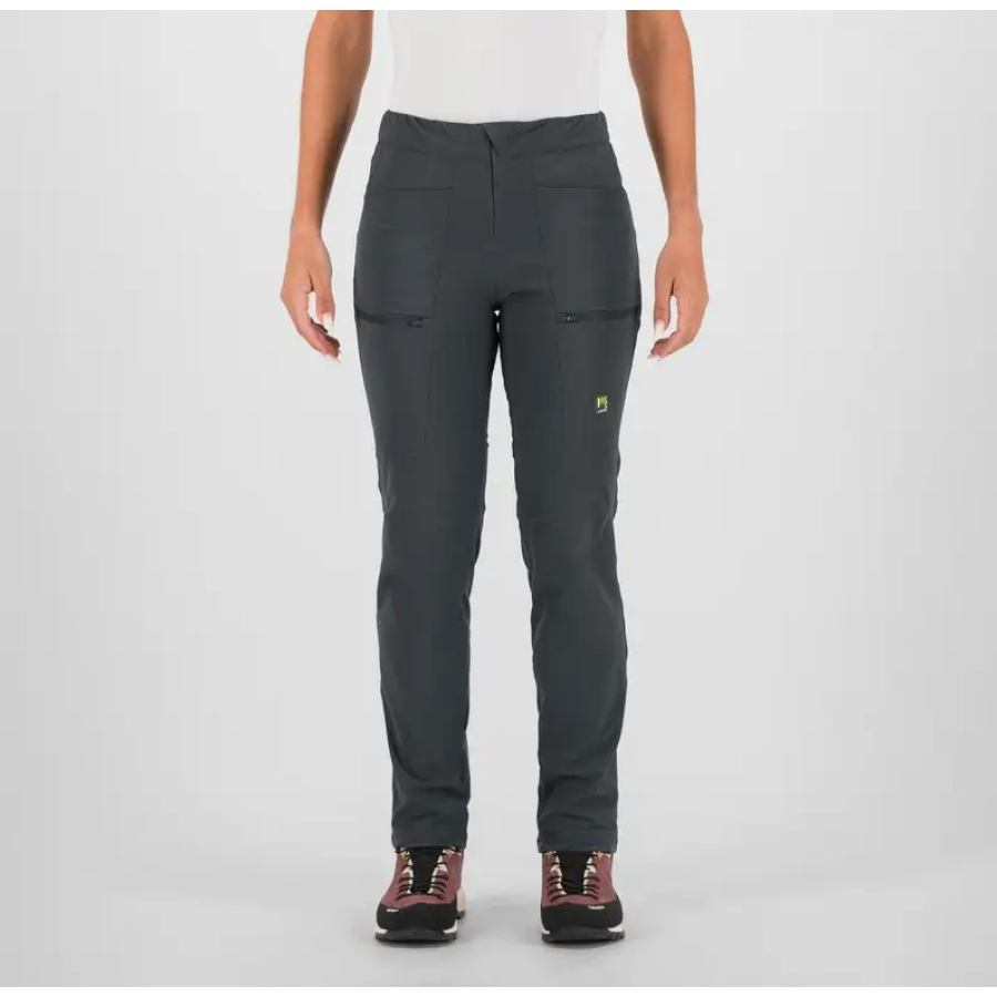 ŽENSKE HLAČE KARPOS LASTIA black/woodland gray