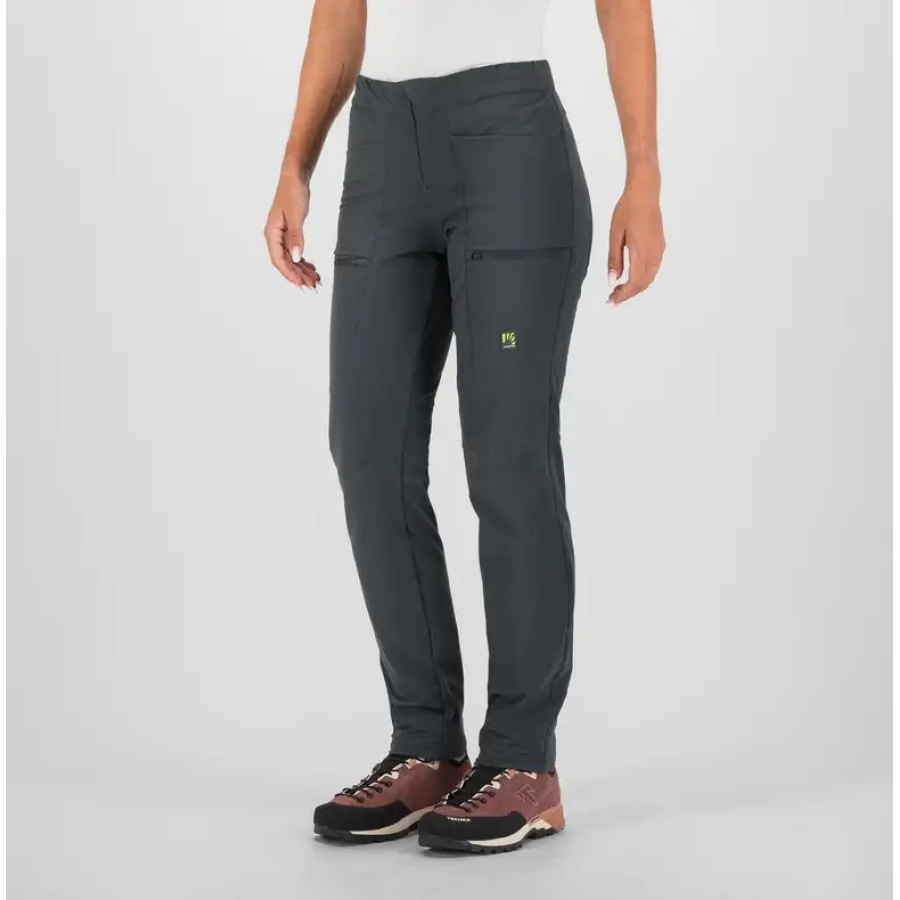 ŽENSKE HLAČE KARPOS LASTIA black/woodland gray