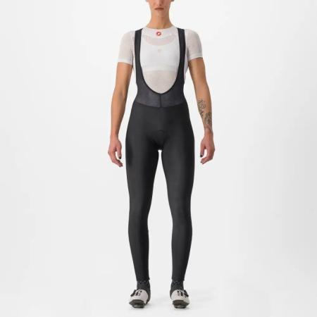 WOMEN'S CASTELLI ENTRATA BIBTIGHT TROUSERS black