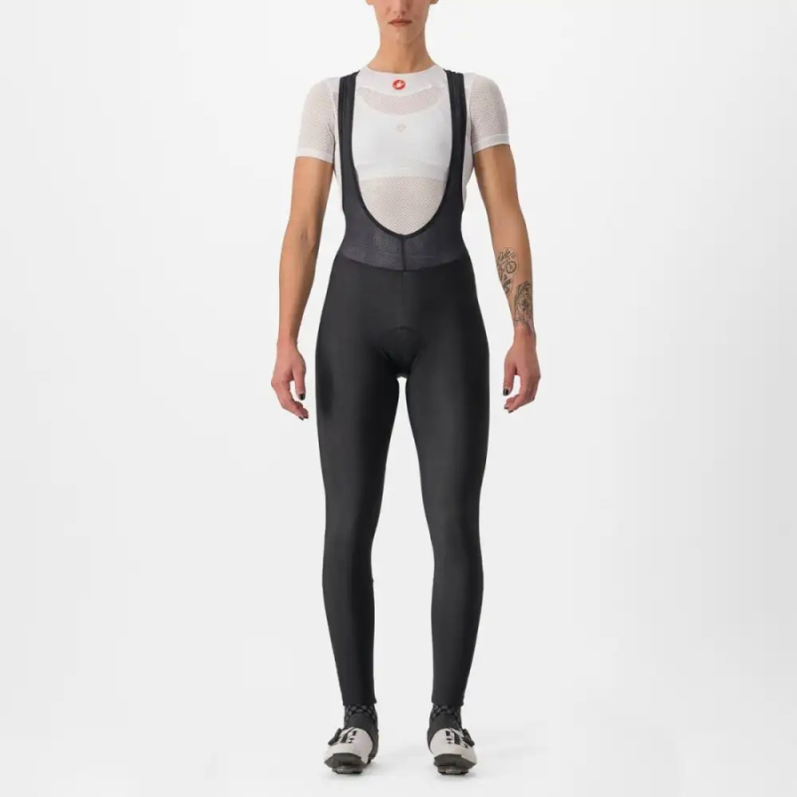 ŽENSKE HLAČE CASTELLI ENTRATA BIBTIGHT black