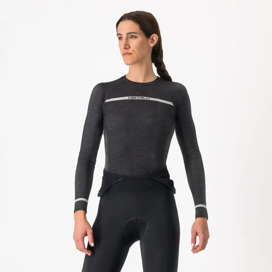 ŽENSKA MAJICA SPODNJA CASTELLI MERINO SEAMLESS black