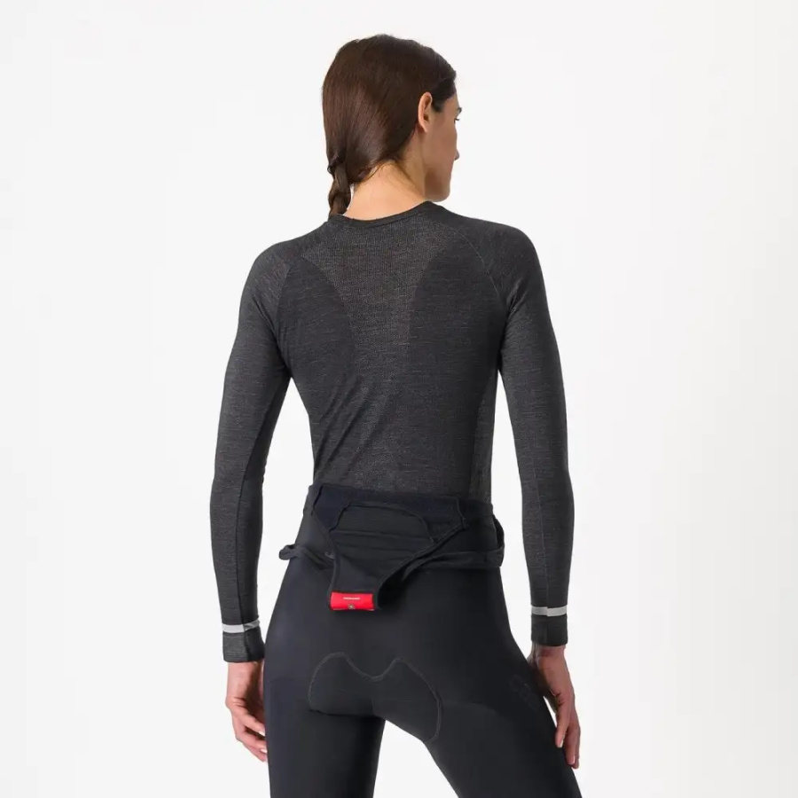 ŽENSKA MAJICA SPODNJA CASTELLI MERINO SEAMLESS black