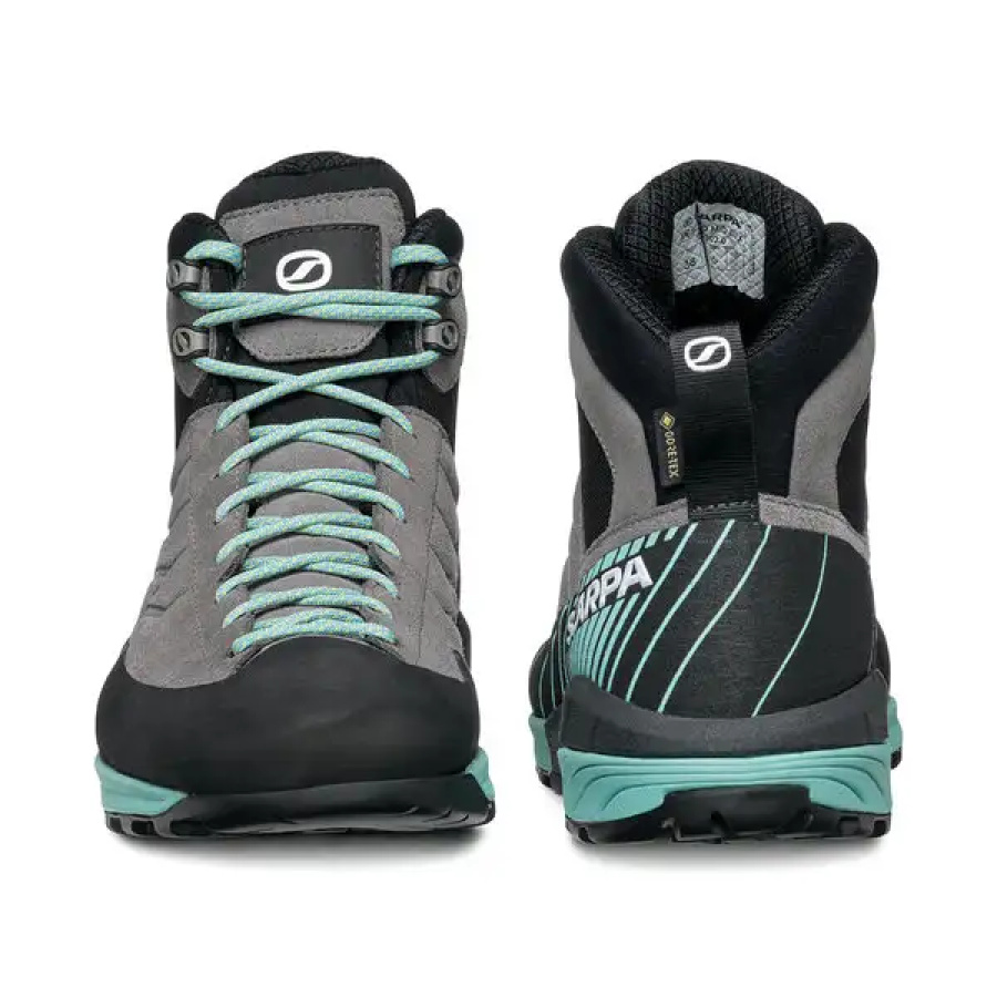 ŽENSKI POHODNI ČEVLJI SCARPA MESCALITO MID GTX midgray/aqua