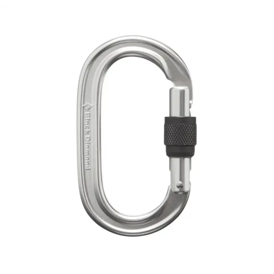 VPONKA BLACK DIAMOND OVAL KEYLOCK SCREWGATE polished