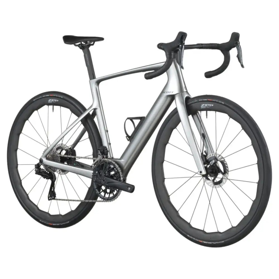 ELEKTRIČNO CESTNO KOLO SCOTT FASTLANE PREMIUM 2026 chrome silver