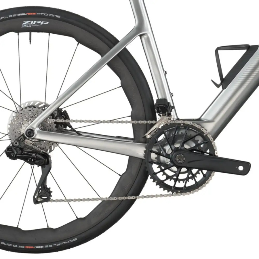 ELEKTRIČNO CESTNO KOLO SCOTT FASTLANE PREMIUM 2026 chrome silver