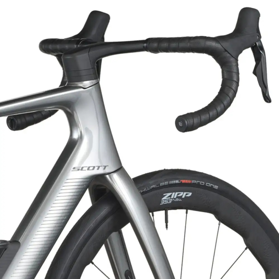 ELEKTRIČNO CESTNO KOLO SCOTT FASTLANE PREMIUM 2026 chrome silver