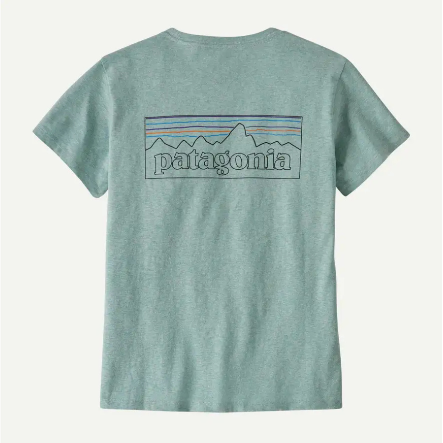 ŽENSKA MAJICA PATAGONIA P-6 LOGO RESPONSIBILI pumice