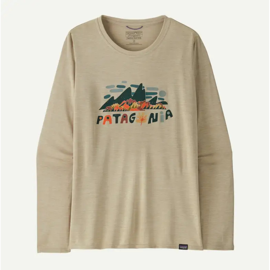 ŽENSKA MAJICA PATAGONIA CAP COOL DAILY GRAPHIC Fitz Roy Foliage: Pumice X-Dye