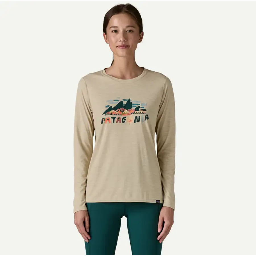 ŽENSKA MAJICA PATAGONIA CAP COOL DAILY GRAPHIC Fitz Roy Foliage: Pumice X-Dye