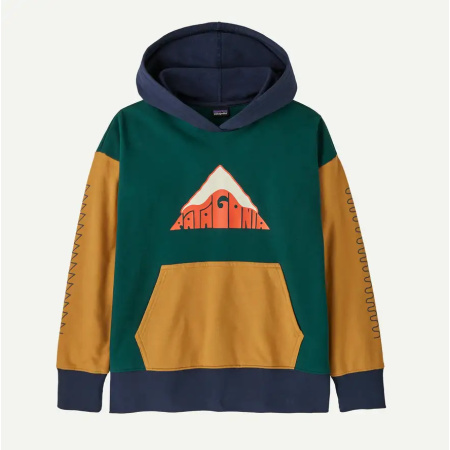 PULOVER PATAGONIA HOODY SWEATSHIRT KID driftways: cascade green
