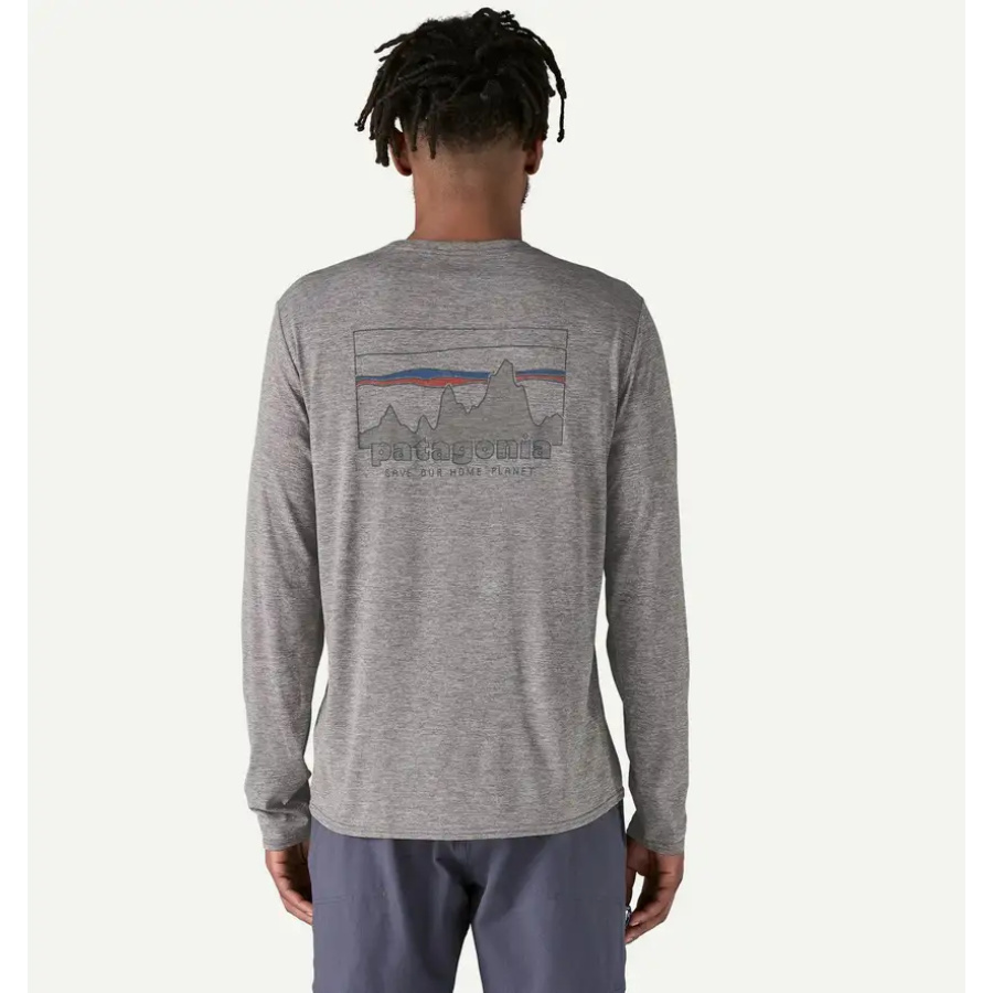 MAJICA PATAGONIA CAP COOL DAILY GRAPHIC skyline feather grey