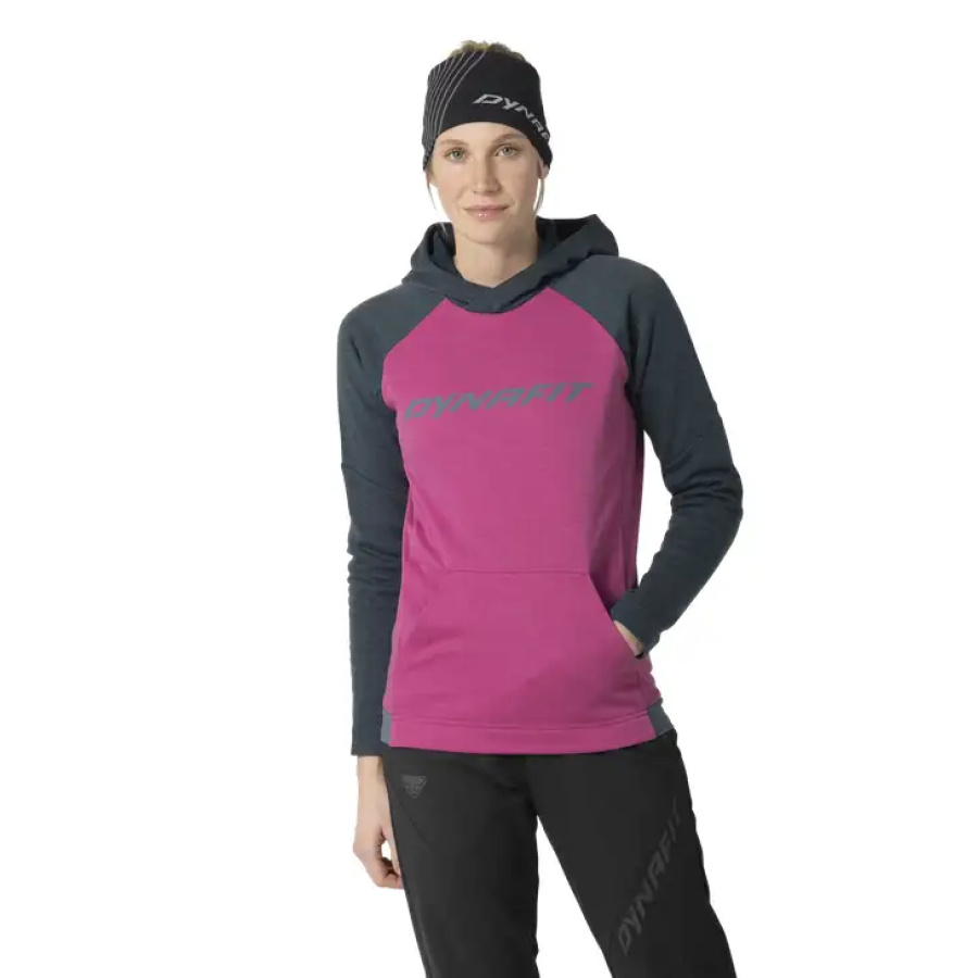 ŽENSKI PULOVER DYNAFIT 24/7 POLARTECH HOODY magenta