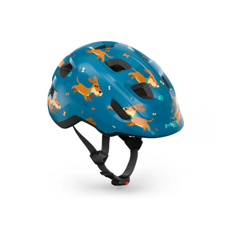 ČELADA MET HOORAY modra kužki