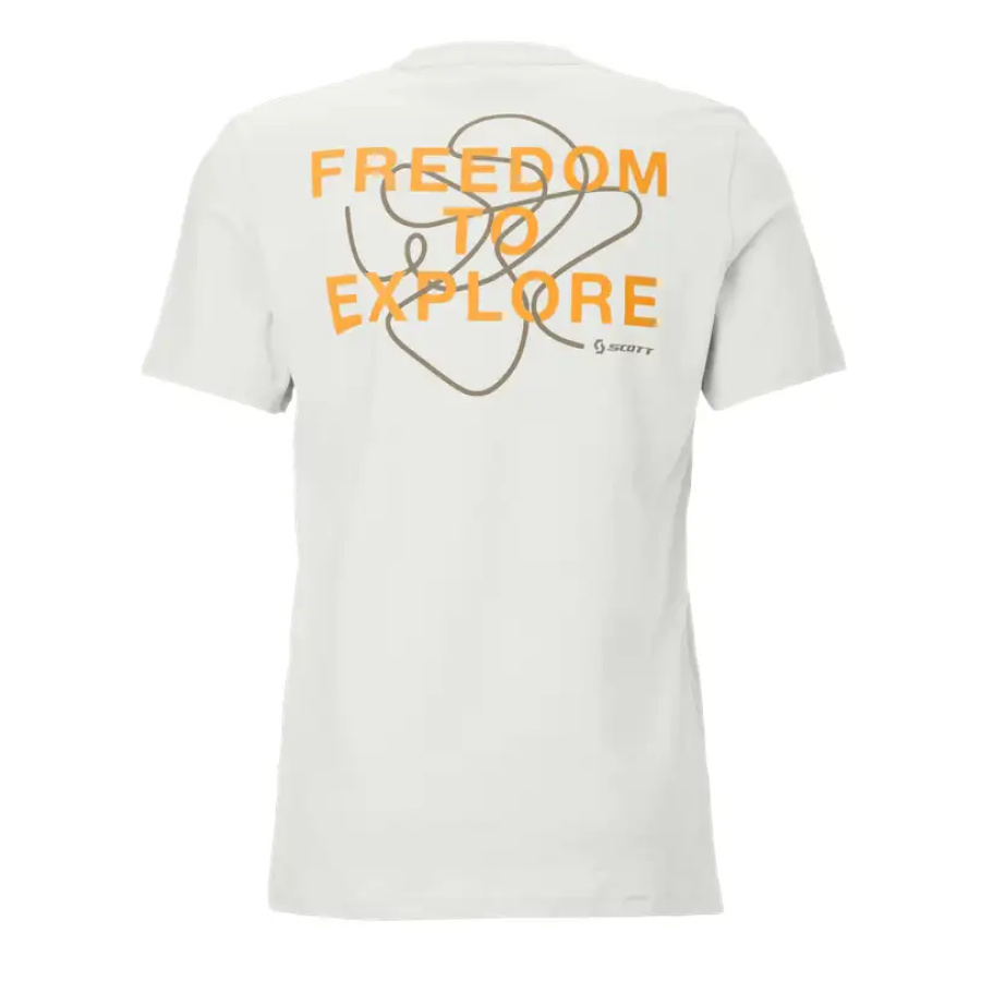 MAJICA KR. ROKAV SCOTT BACKPRINT bela