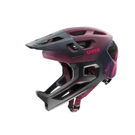 ČELADA UVEX REACT JR FULLFACE cranberry matt