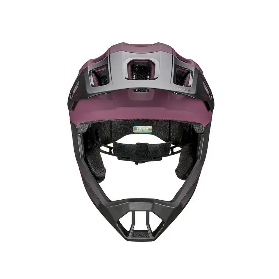 OTROŠKA ČELADA UVEX REACT JR FULLFACE cranberry matt