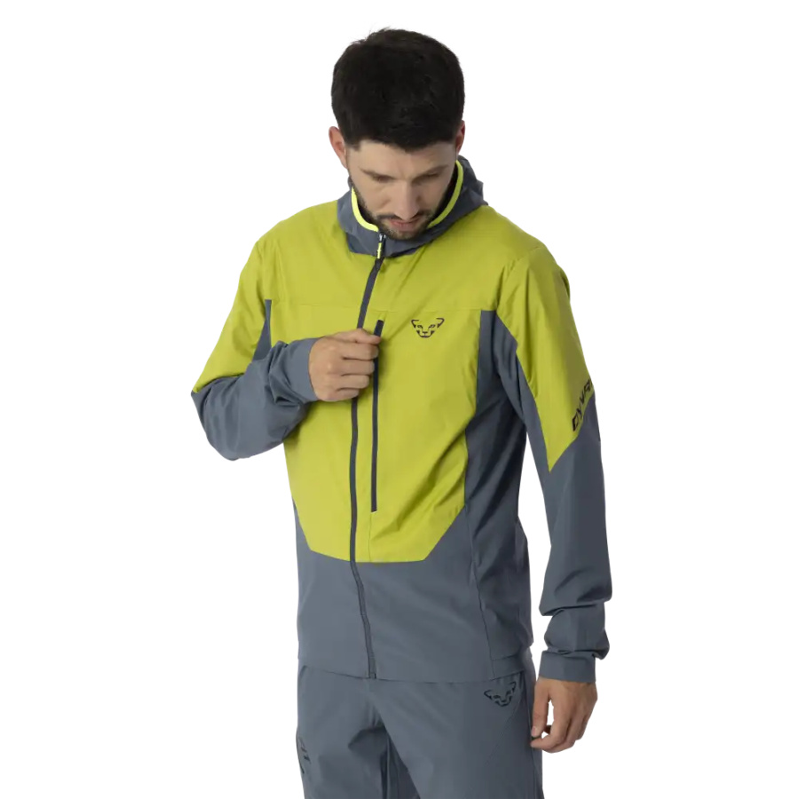 JAKNA DYNAFIT TRAVERSE INS HOODED Golden lime
