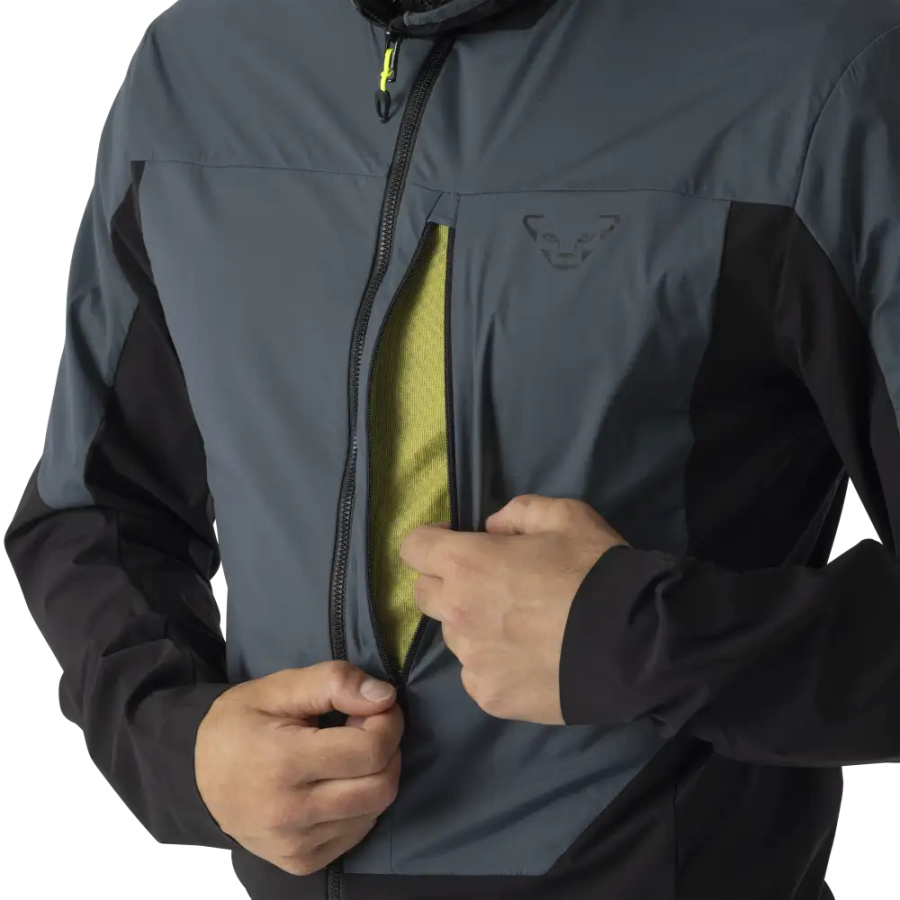 JAKNA DYNAFIT TRAVERSE INS HOODED Golden lime