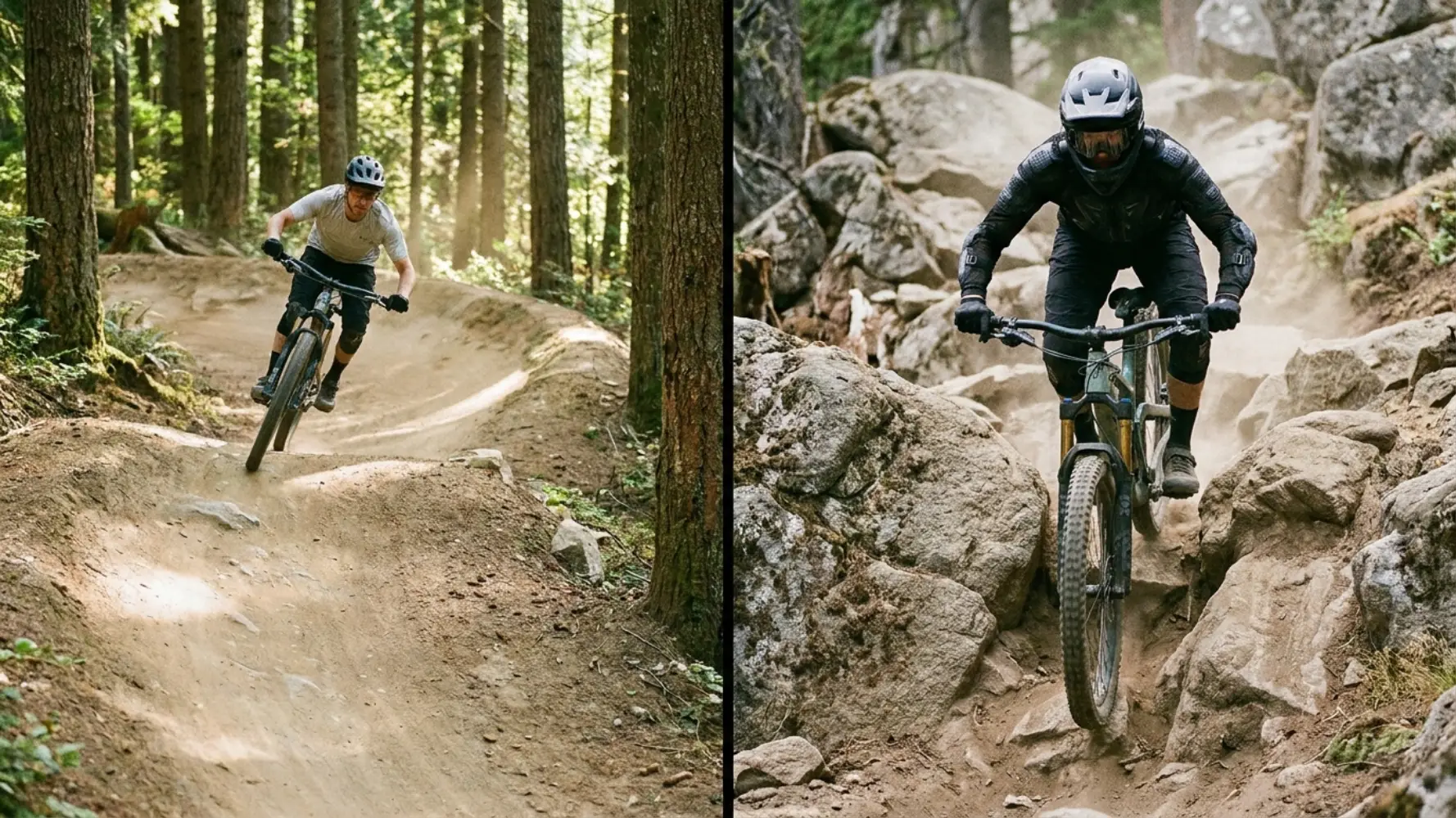 razlika trail in enduro gorsko kolo teren primerjava voznja