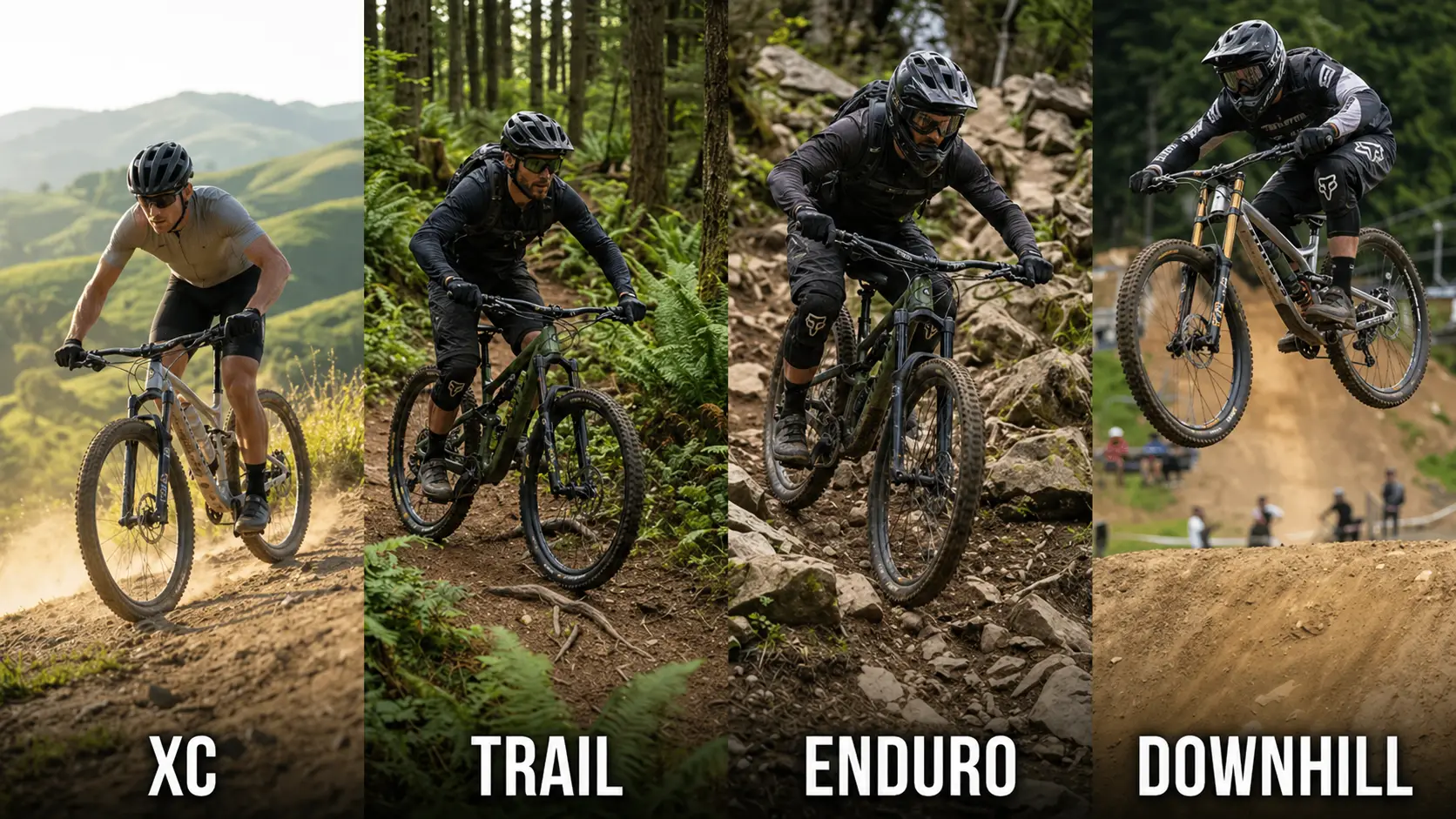 primerjava xc trail enduro downhill gorska kolesa razlike teren vzmetenje