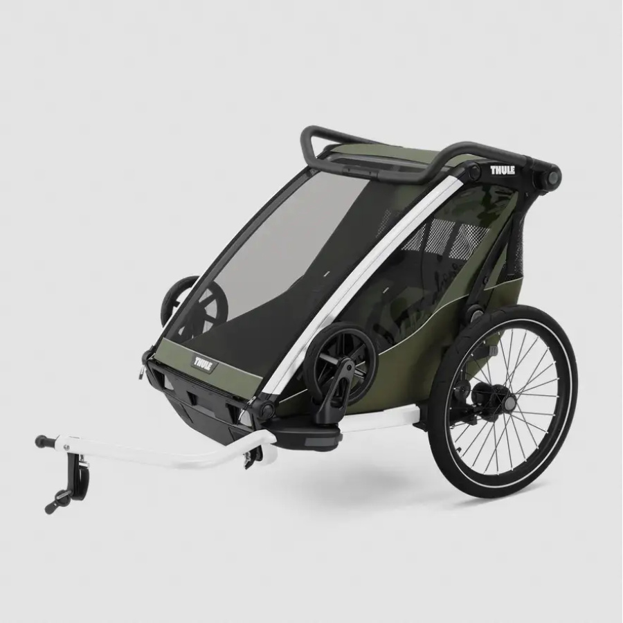 THULE OTROŠKA PRIKOLICA CHARIOT LITE DOUBLE vintage green