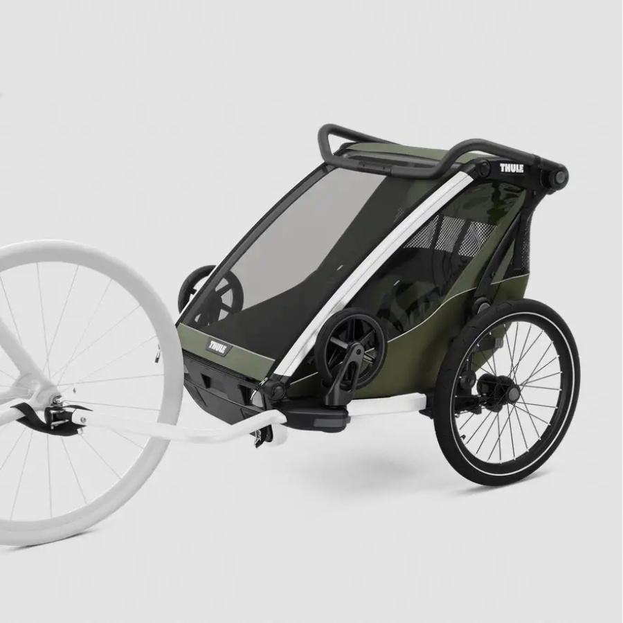 THULE OTROŠKA PRIKOLICA CHARIOT LITE DOUBLE vintage green