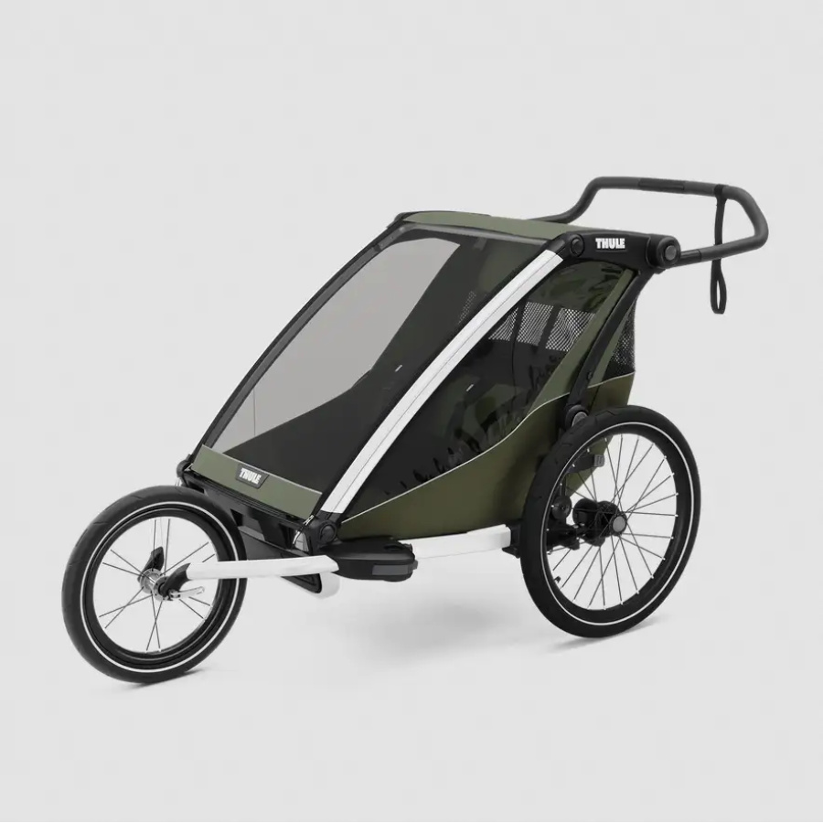 THULE OTROŠKA PRIKOLICA CHARIOT LITE DOUBLE vintage green