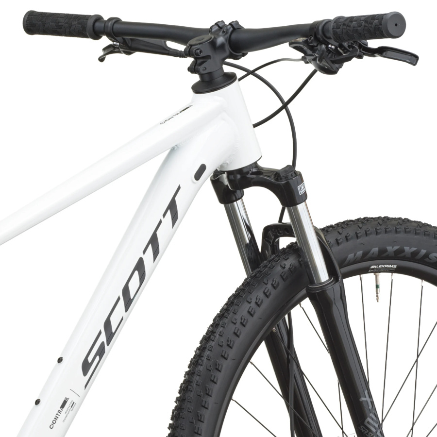 Gorsko kolo SCOTT Contrail 40 v beli barvi - detajl vzmetenja