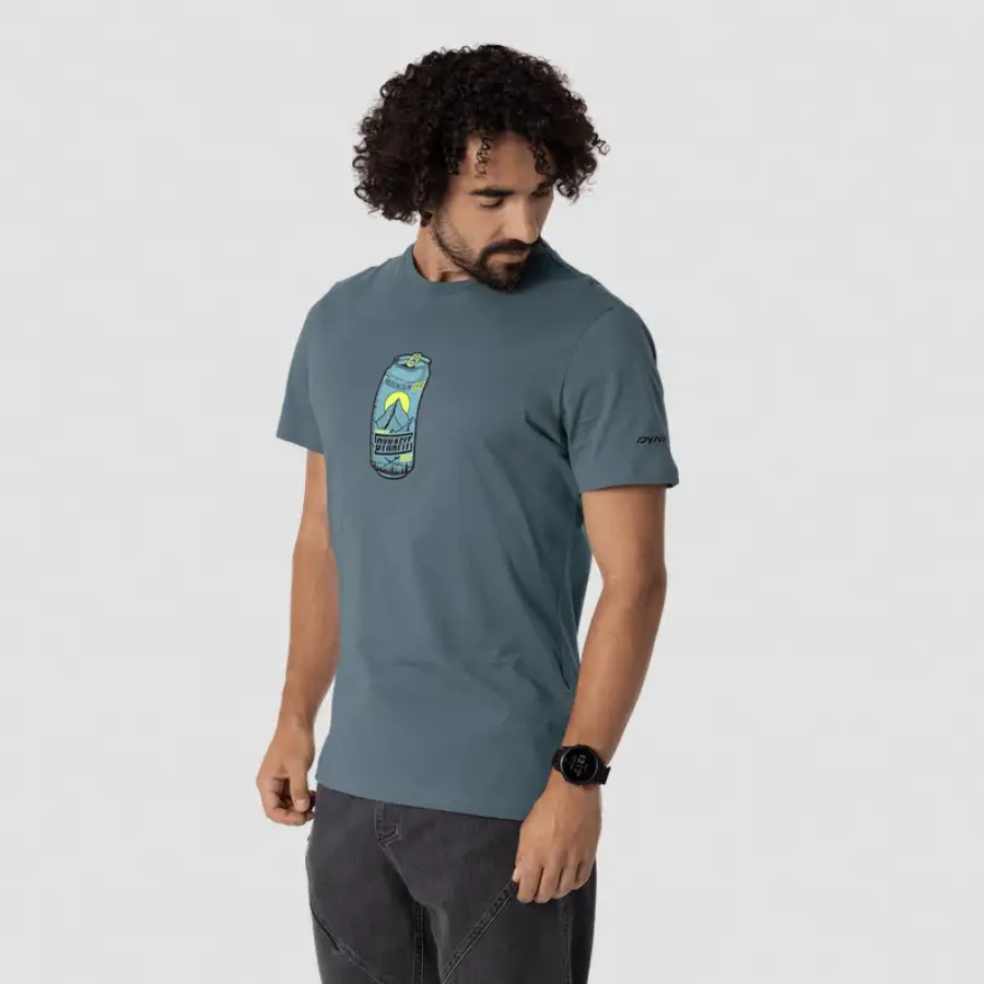 MAJICA DYNAFIT GRAPHIC COTTON Cinder/beer can