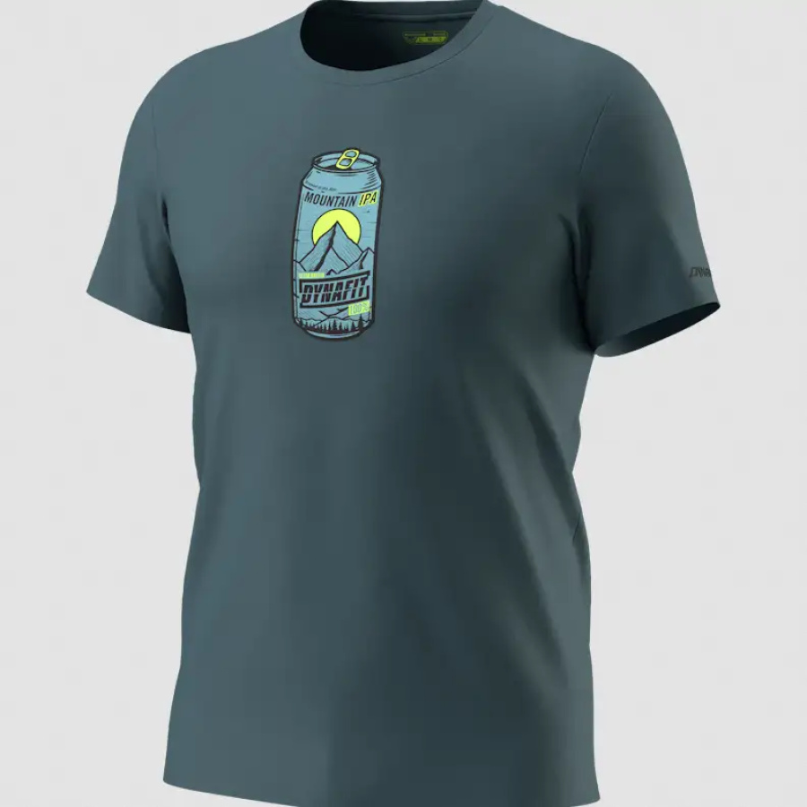 MAJICA DYNAFIT GRAPHIC COTTON Cinder/beer can