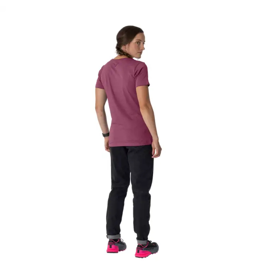 ŽENSKA MAJICA DYNAFIT GRAPHIC COTTON Amaranth/runners