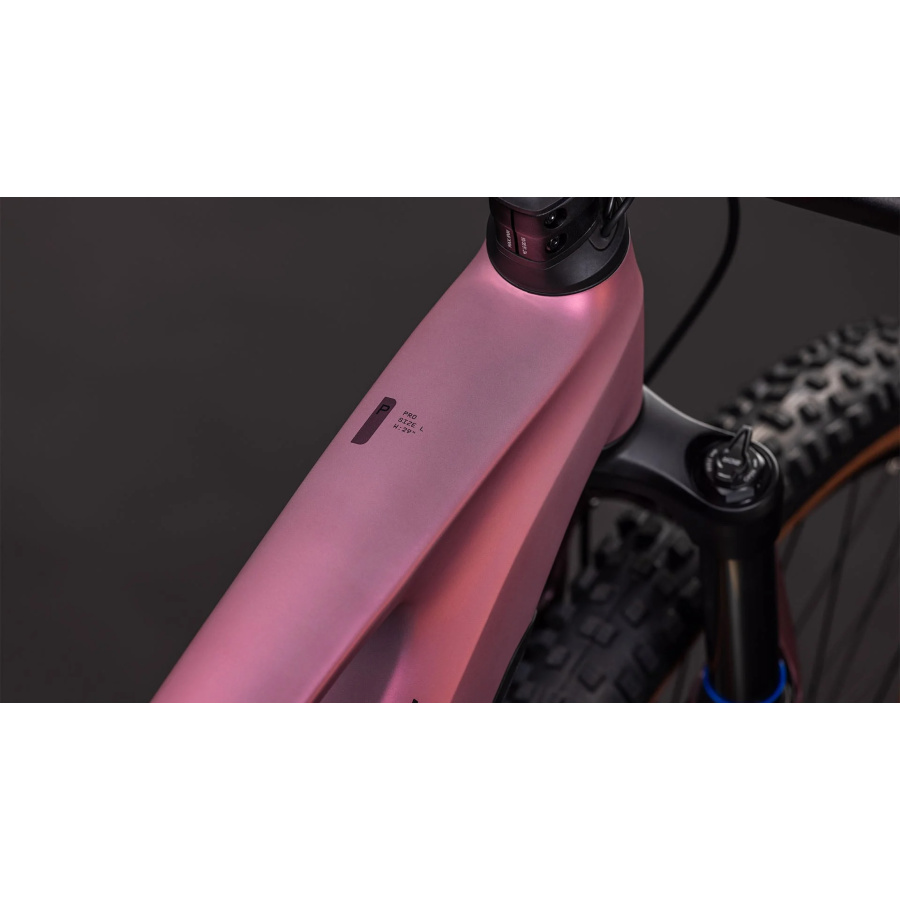Električno gorsko kolo CUBE Stereo Hybrid ONE44 Pro 800 2026 shiftblush´n´raisin - detajl 1