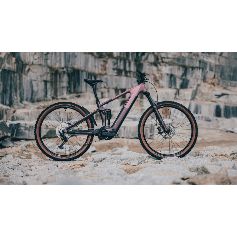 Električno gorsko kolo CUBE Stereo Hybrid ONE44 Pro 800 2026 shiftblush´n´raisin - pogled 2