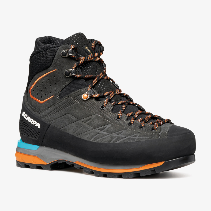 Pohodni čevlji SCARPA Zodiac Tech GTX v antracit in oranžni barvi - pogled 2