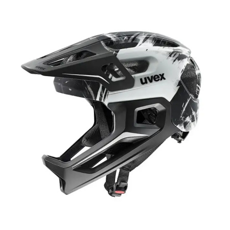 ČELADA UVEX REACT JR FULLFACE black/white matt