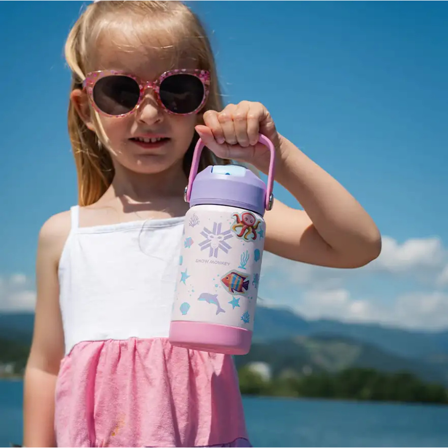 TERMOVKA SNOW MONKEY KIDS 350 ml ocean starfish pink