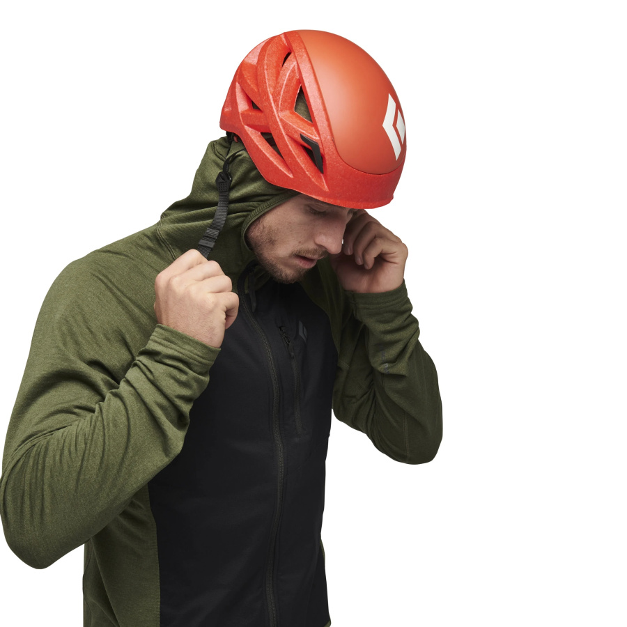 Moška jopa Black Diamond Coefficient LT Hybrid Hoody v barvi Tundra-Black - pogled 3