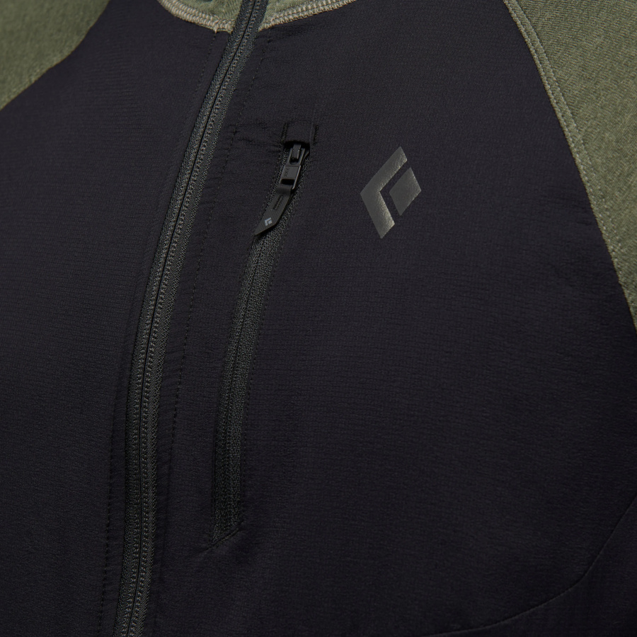 Moška jopa Black Diamond Coefficient LT Hybrid Hoody v barvi Tundra-Black - pogled 5